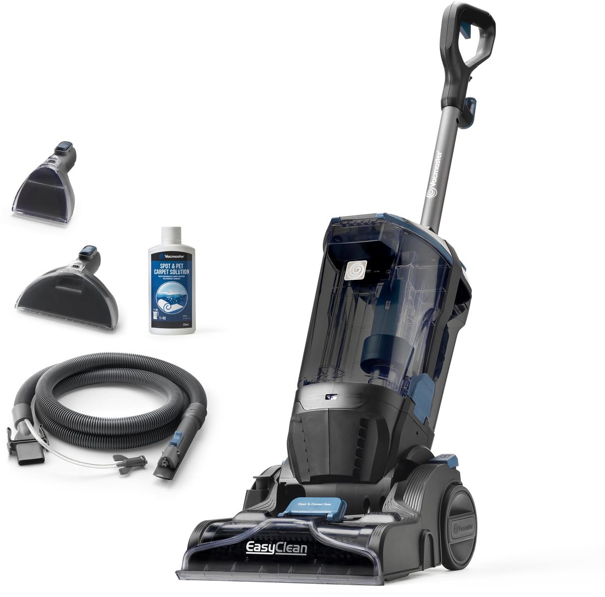 Dailygoods- Tapijtreiniger 750 W - Vlekkenreiniger - Bankreiniger - Reinigingsmachine - Tapijtreiniger apparaat - 3,2 l tankcapaciteit - Waszuiger