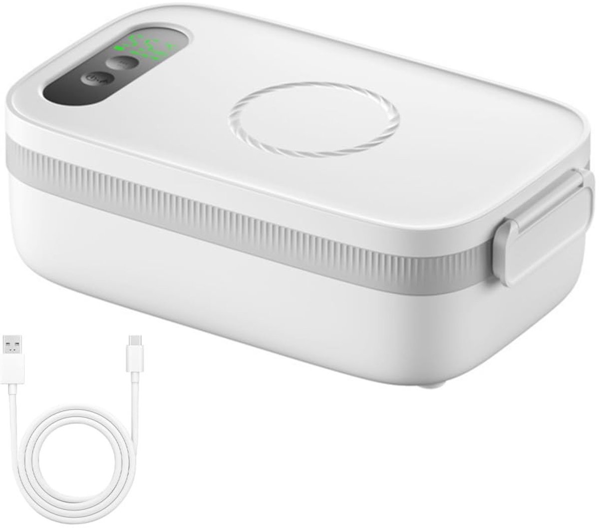 Dailygoods - Elektrische Lunchbox 1000ml, Draadloos en Zelfverwarmend