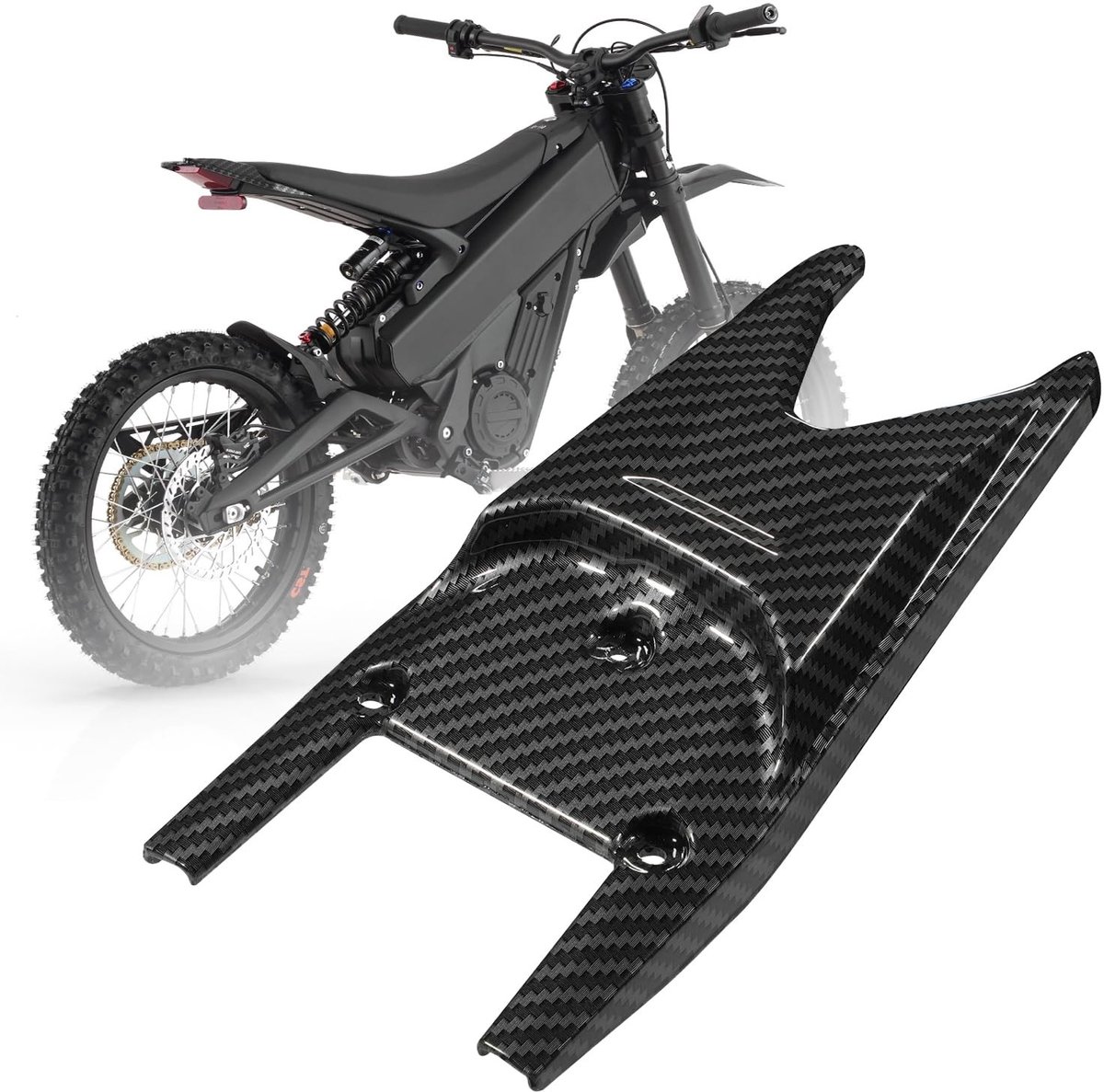 Dailygoods- Achterspatbord Koolstofvezel Patroon - Motorfiets - Talaria Sting X3 - Schokbestendig - Lichtgewicht - Duurzaam - Motorfiets Spatbord