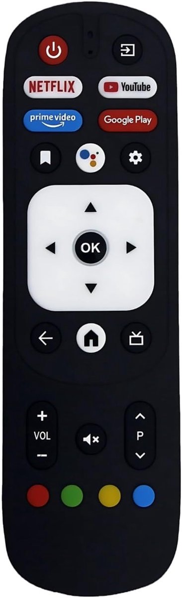 TV Afstandsbediening - Stembediening - Smart TV Bediening - Spraakopdrachten - 18 cm - Zwart