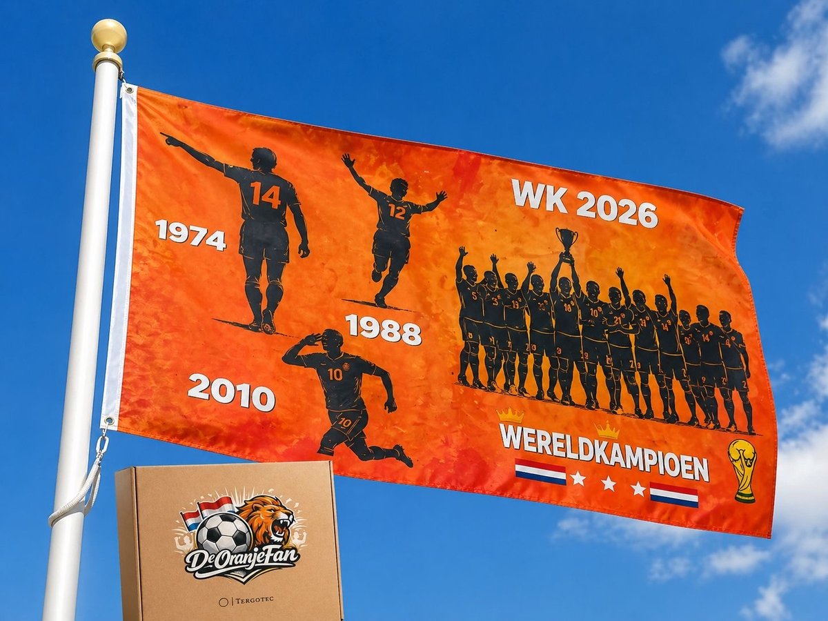 Oranje vlag / Vlag Cape / EK 2020 - EK voetbal 2021 / oranje feestartikelen / oranje decoratie / oranje versiering