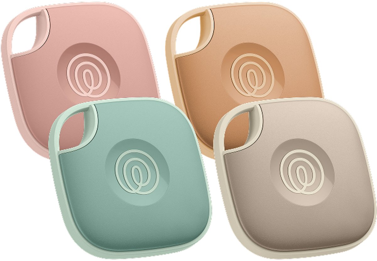 Life360 Tile Mate - Krachtige Bluetooth Tracker - Item locator voor Sleutels, Tassen en Meer - Telefoonzoeker - Compatibel met iOS en Android - 4-stuks (gekleurd)