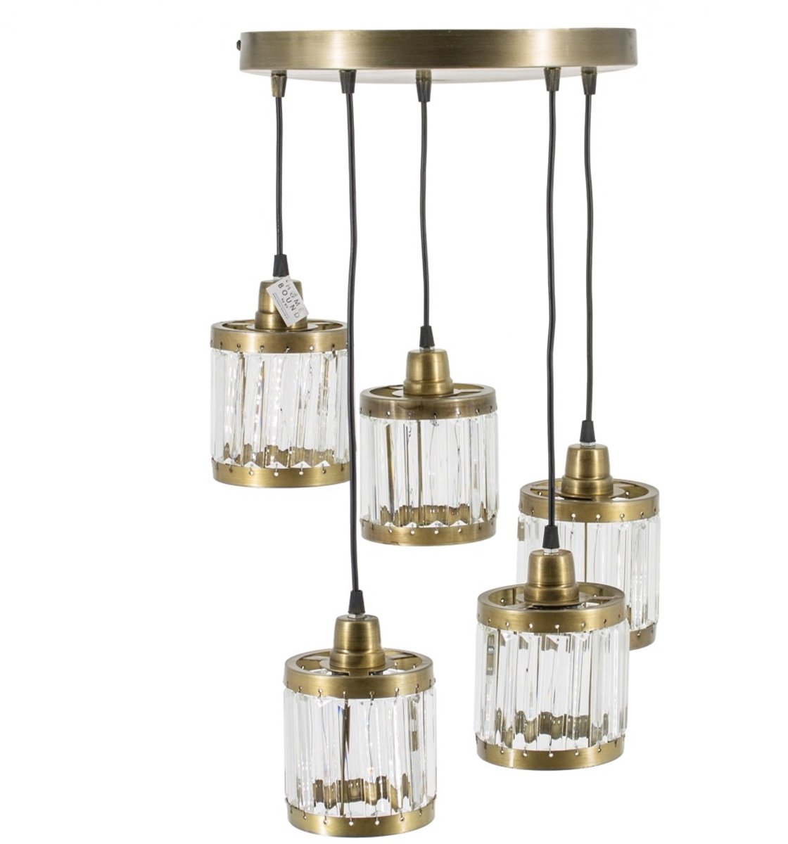 Hanglamp rond 5 bollen