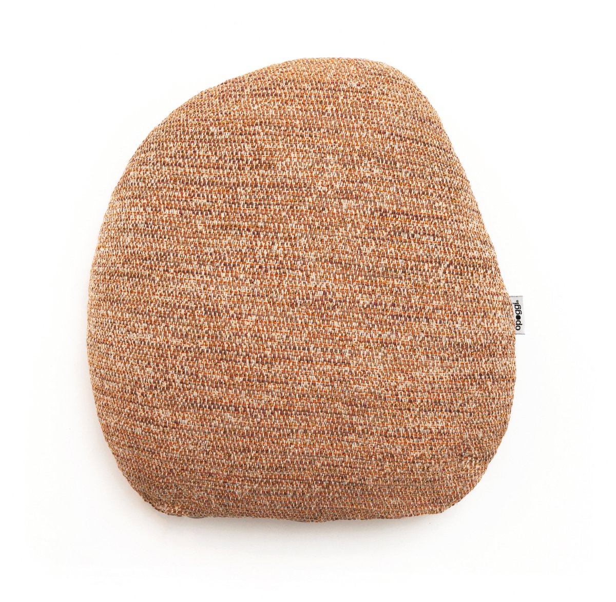 Opoggi Premium Warmtekussen | SABI Terra Saumon | 3 uur comfort batterij | Draadloos & Infrarood | Made in Belgium | 55x55 cm | Organische vorm | Oplaadbare batterij | Nieuwe generatie kersenpitkussen