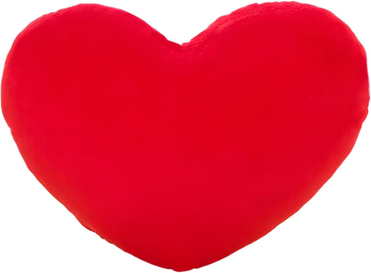 Zacht en Fluffy Hartvormig Kussen voor Sofa en Bed, Schattig Decoratief Kussen, Perfect Valentijnsdag Cadeau voor Meisjes in Rood
