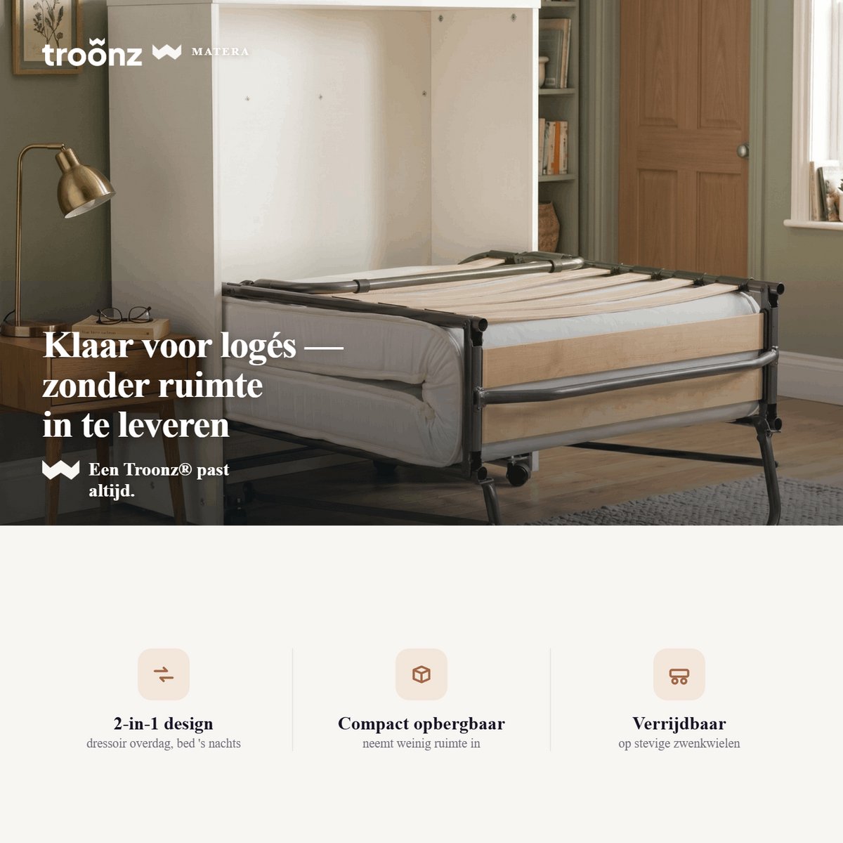 Troonz Troonz Matera Opklapbed - afbeelding 4