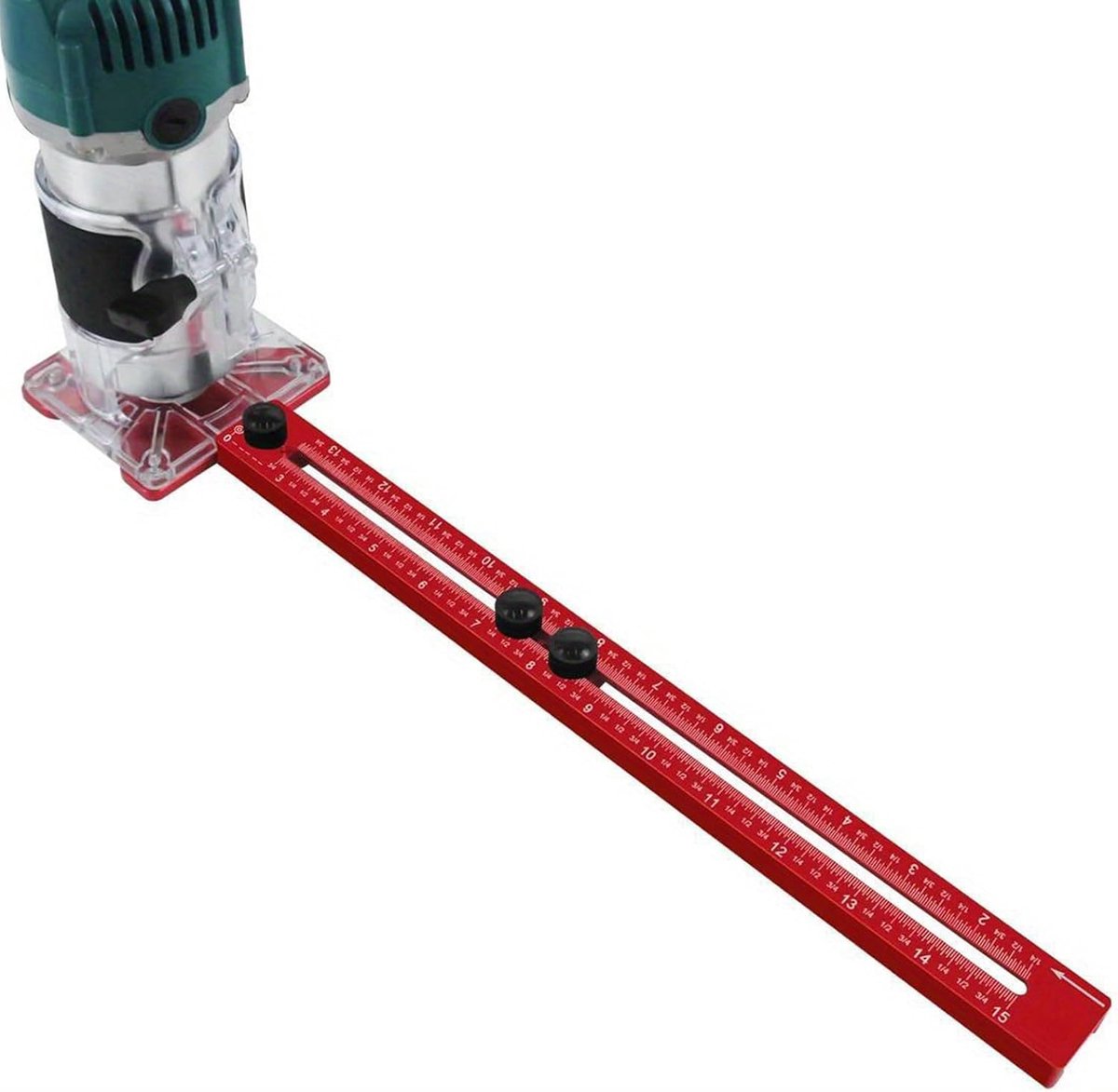 Houtbewerkingsapparaat - Freeshouder - Precisie Houtbewerking - Aluminiumlegering Constructie - ca. 36 cm - Zilverkleurig