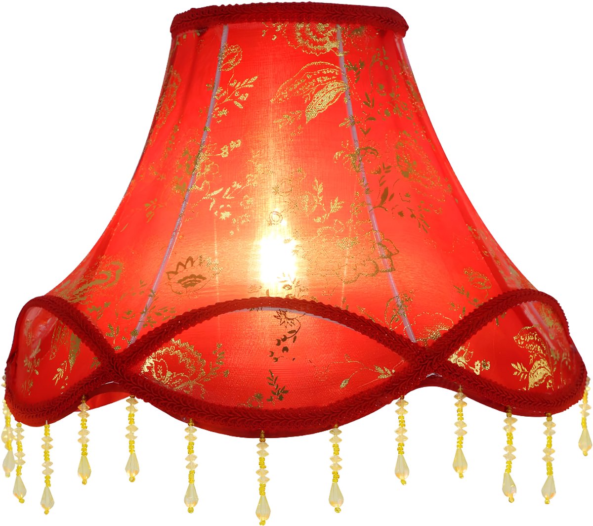 JCP® Lampenkap voor Staande Lamp - Lampenkap - Lampenkappen - Rood - 30cm x 23cm x 12cm