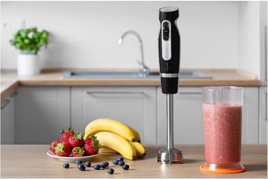 Handmixer Extra Stil - Keukenmixer Krachtig - Cremes Klutsen - IJsmalen Functie - 700 ml - Zwart — afbeelding 2