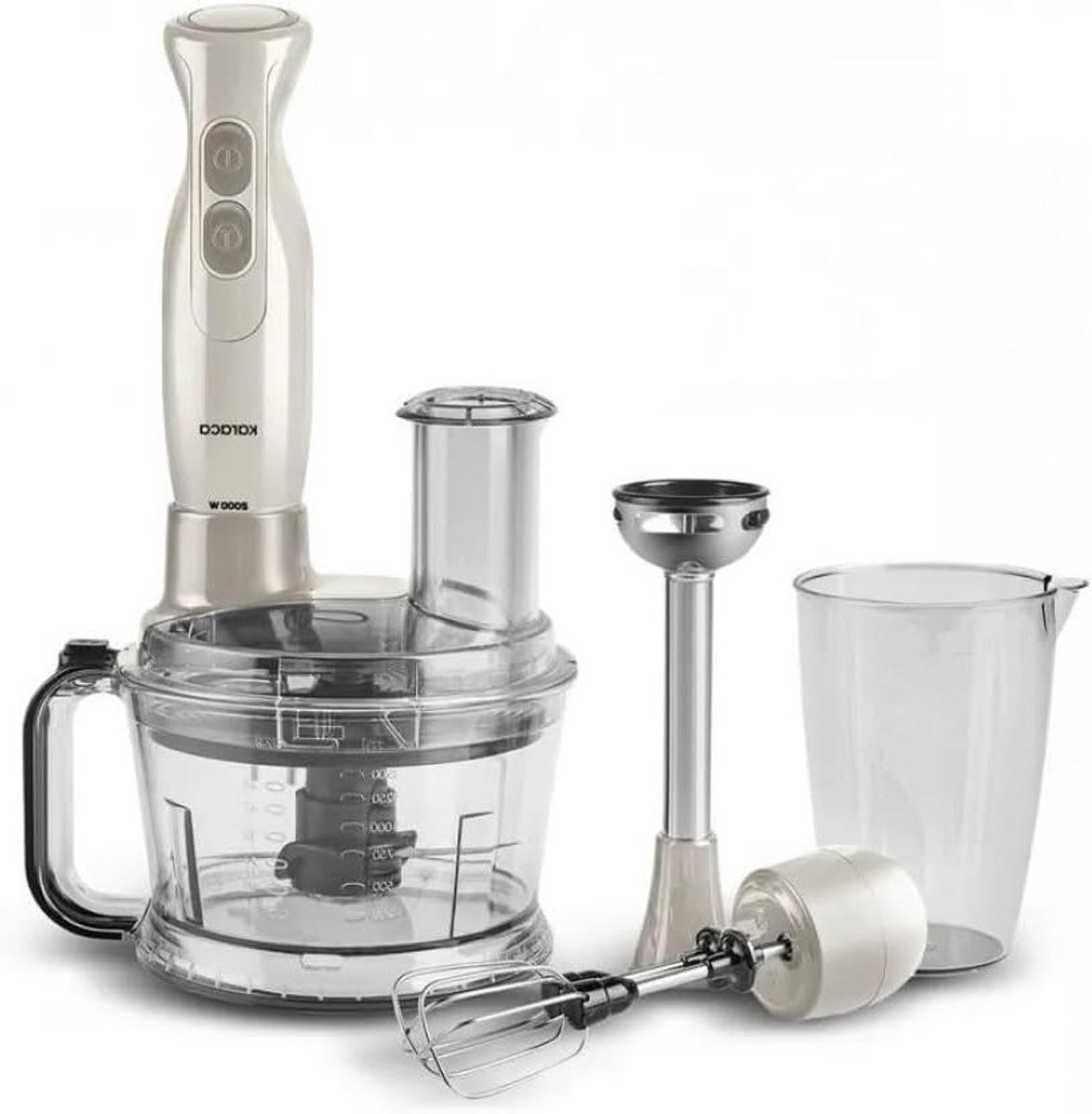 Keukenrobot - Keukenmachine - Koken - Krachtige motor - 2000 Watt - Beige latte