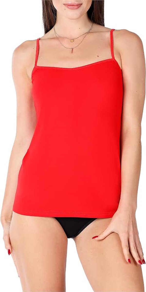 Dames Viscose Onderhemd BLV50-218 (rood, S)