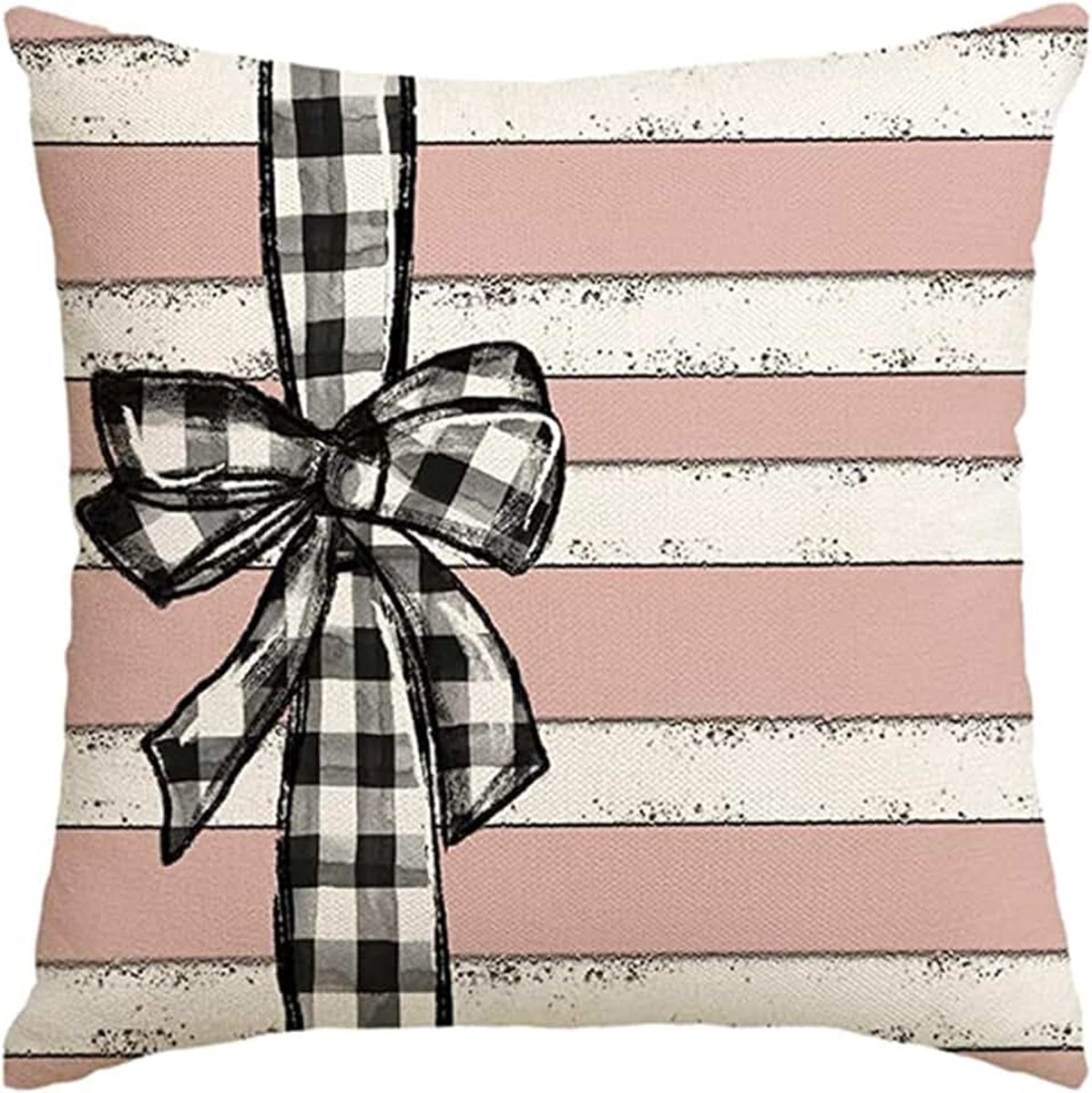 Pillowcase Ins Style Pillowcase Pink Cute Simple Printed Bed Cushion Cover 2 Pcs-B1-45 * 45Cm