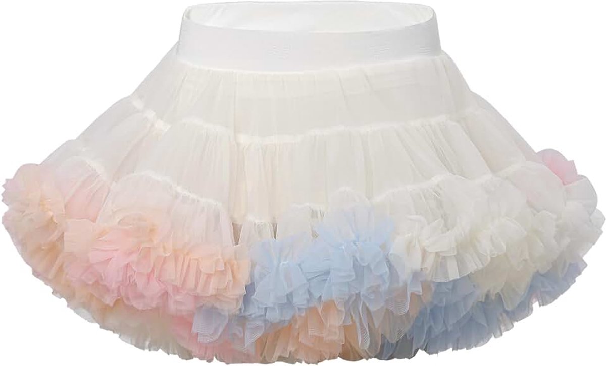 Meisjes Tutu Rok Peuter Ruffle Gelaagde Tule Rok Prinses Tutu Rok Kinderen Feestelijke Dansbel Minirok (0-10 Jaar)