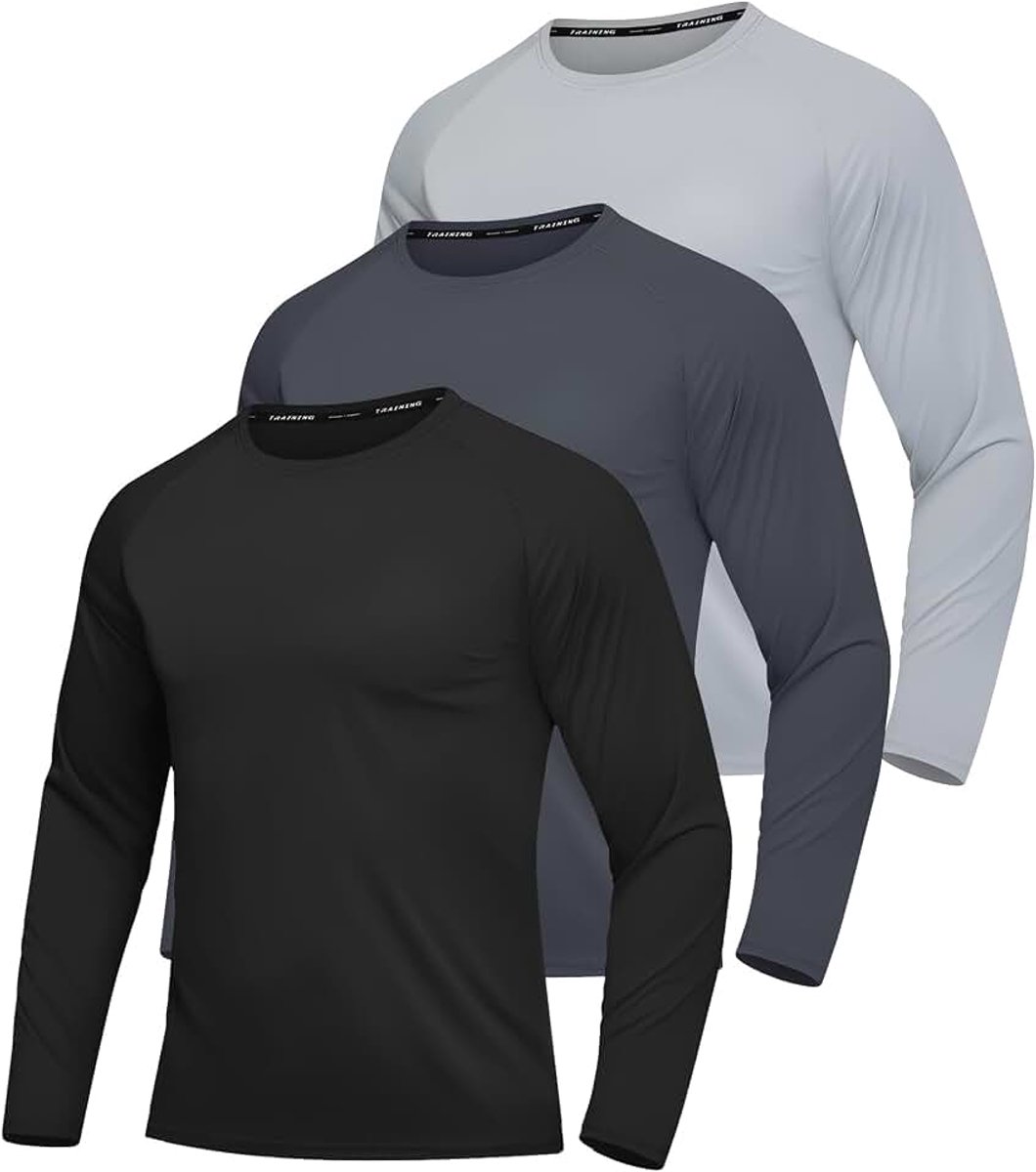 Rash Guard Shirts Lange Mouw UV SPF UPF 50+ Zonbescherming Shirts Zwemmen Shirts Sneldrogende Workout Wandelen