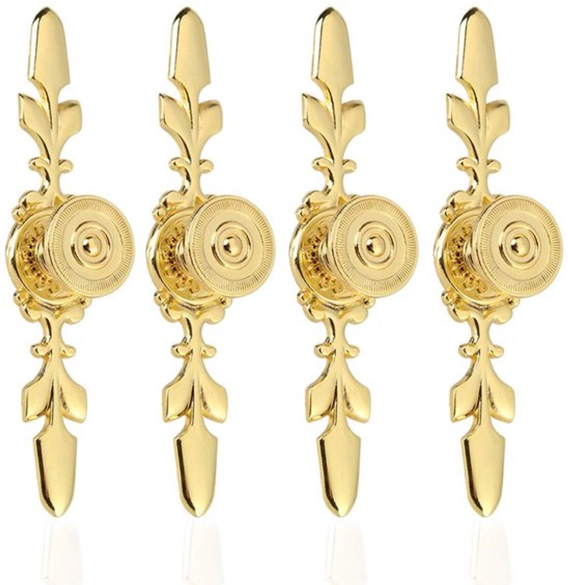 Vintage-stijl trekgreep - Klassieke Deurgrepen - Hoogwaardige Kwaliteit - Goud - Decoratieve Handgrepen - Geschikt voor Meubels en Kasten