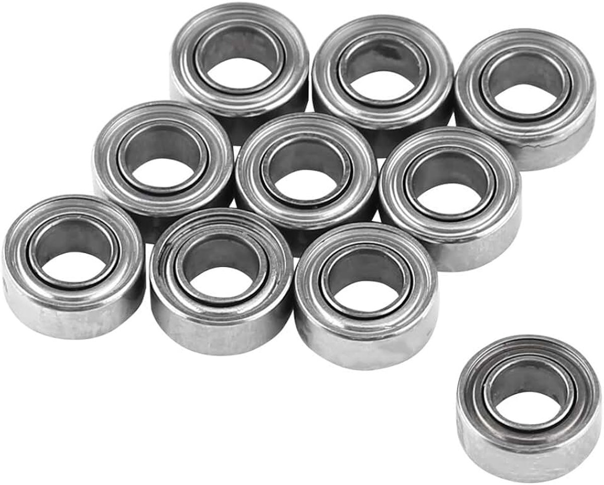 Lager 10 stks MR63ZZ Dubbel afgeschermde Miniatuur Kogellagers 3x6x2.5mm voor 3D Printer, Modelbouw