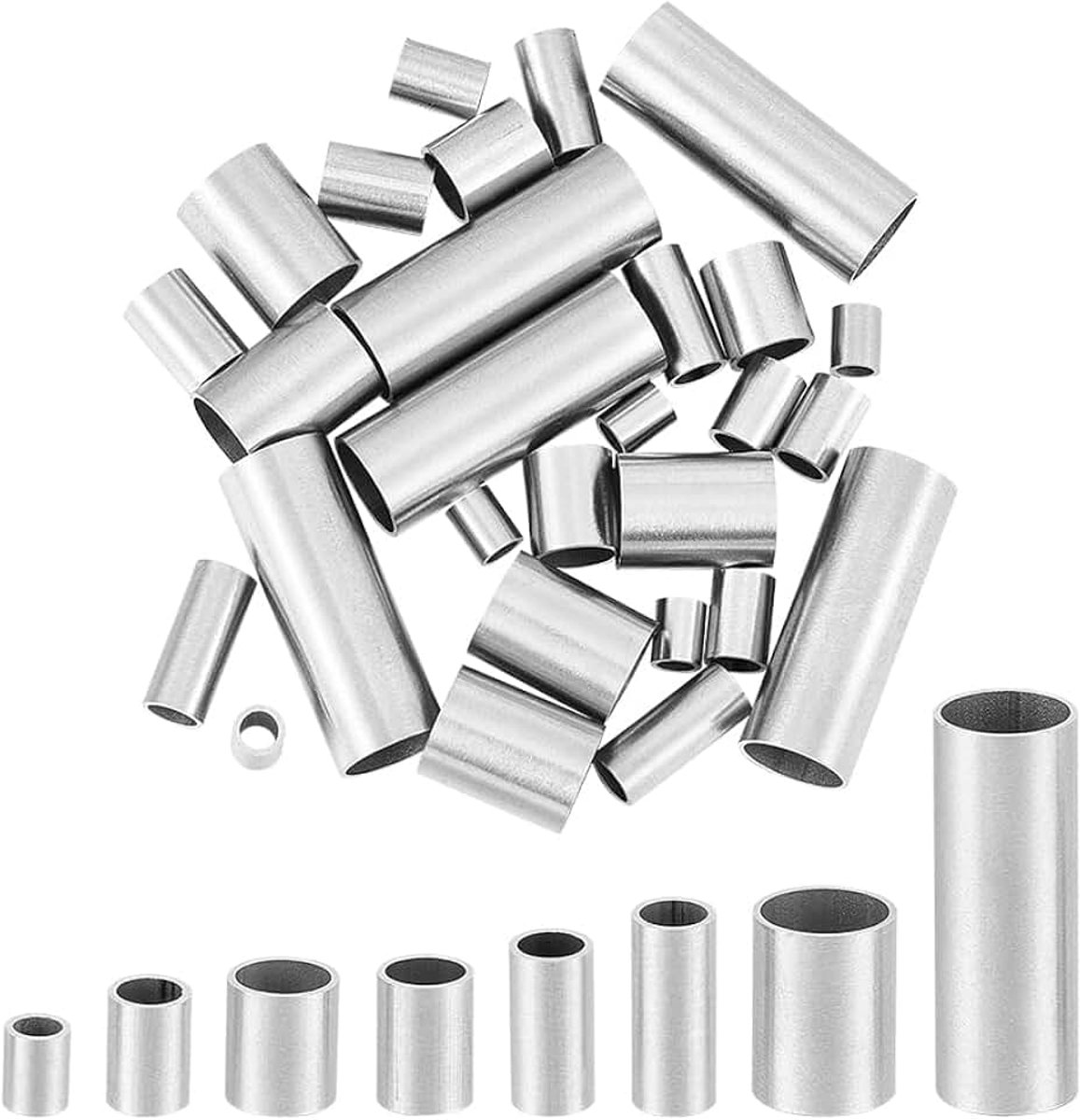 Kralen 5-25mm metaal grote gaten glad oppervlak bevindingen voor doe-het-zelf armbanden halsketting sieradenmaking
