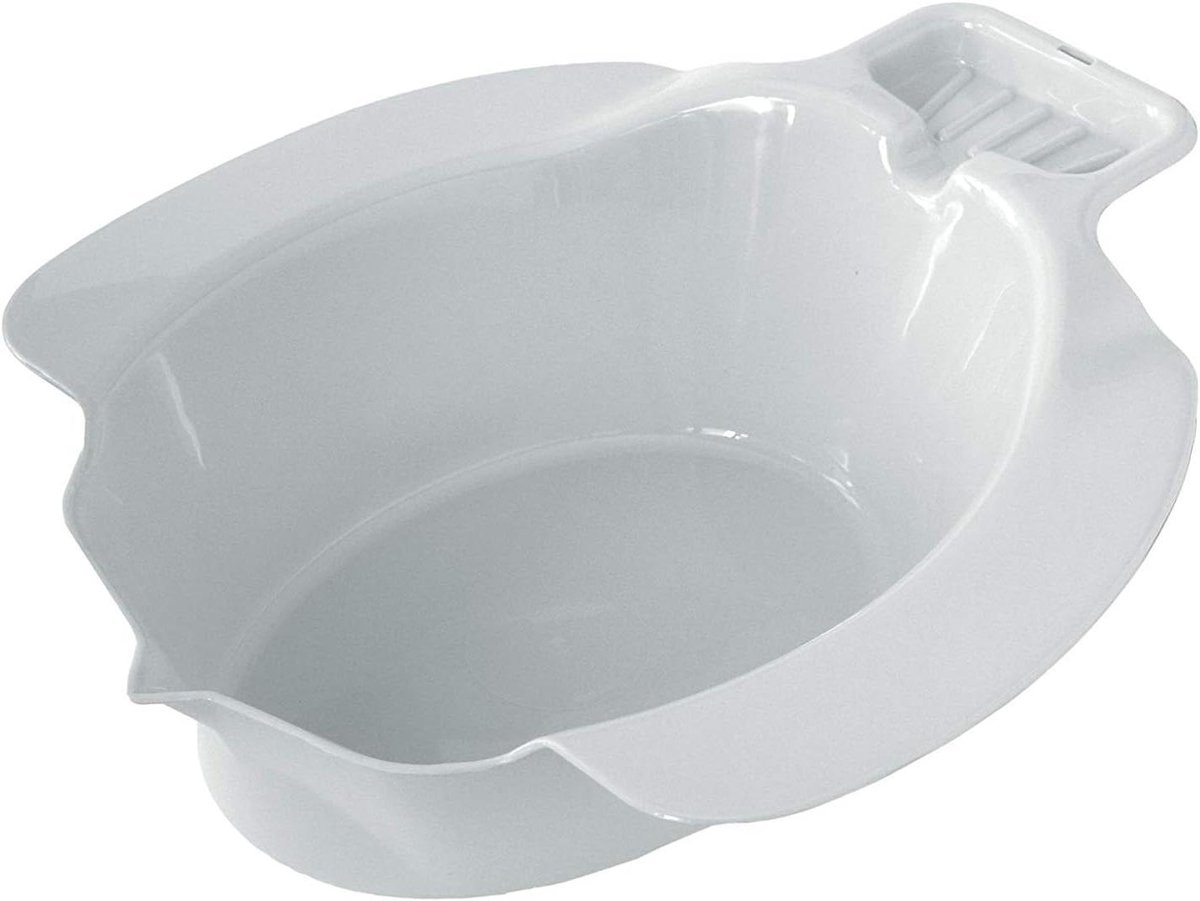 Zitbad Kunststof - Bidet Inzet - Persoonlijke Hygiëne - Middenafvoer - 42 x 36 cm - Wit