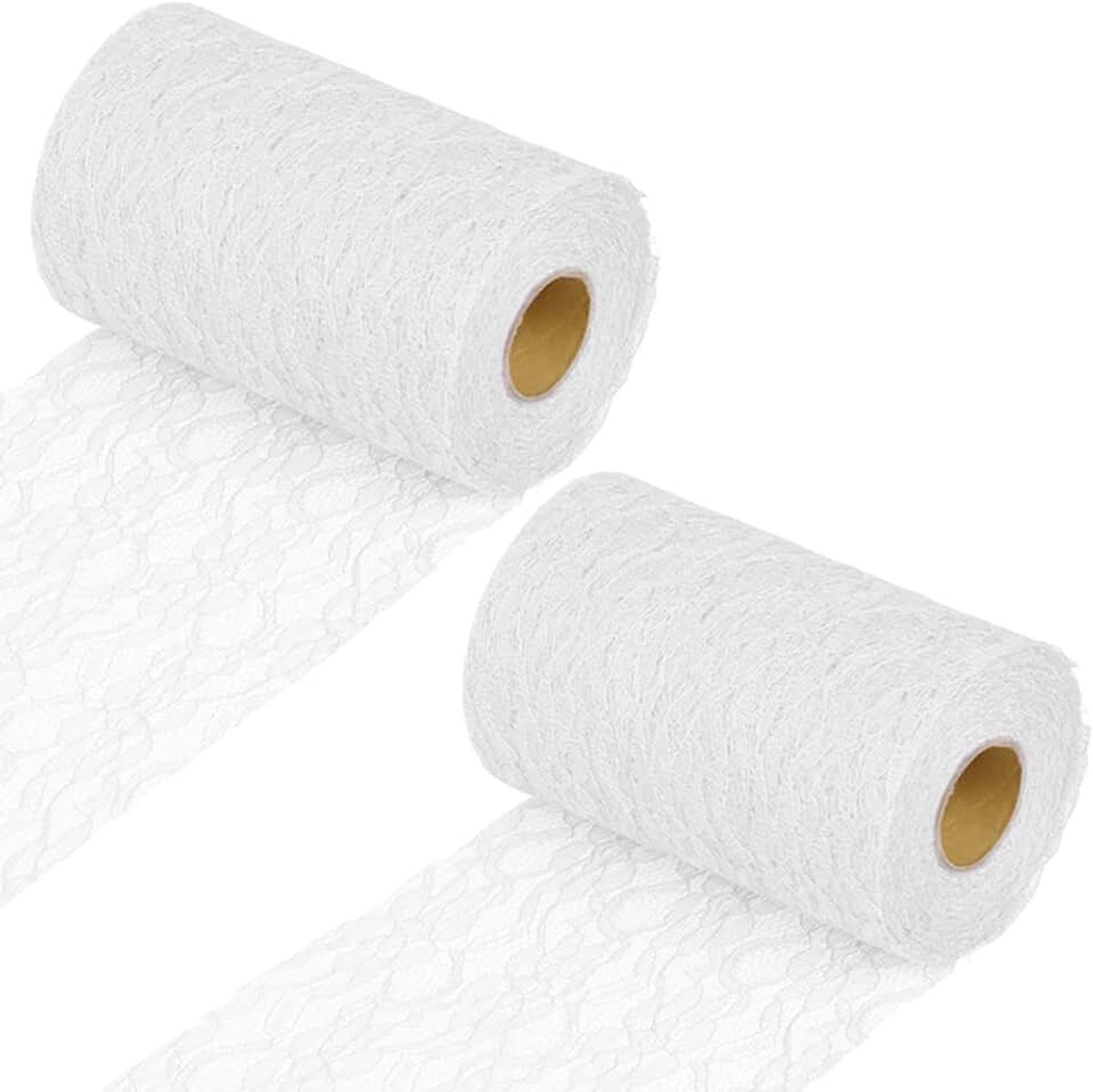 Tafellopers, wit, 15 cm x 22 m, tafellopers, bruiloft, retro kant, geschikt voor bruiloftsdecoratie, feesten, tafeldecoratie, doop