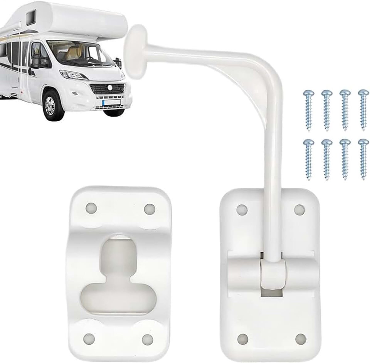 Houder voor RV-deurvanger, Houder voor RV-deurvanger Verbeterde beveiliging | Houd op Ingangssluiting Hardware voor RV Trailer Camper Caravan Camper Vijfde Wie