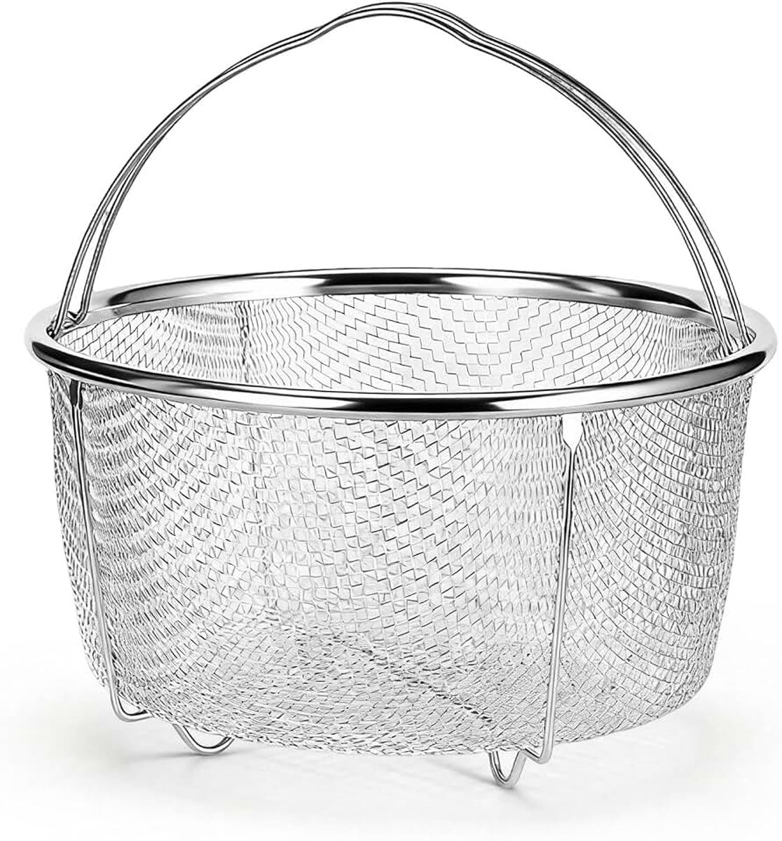 Stoommand Van Gaas, Hittebestendige Stoommand Metalen Stoommand Stomen Voor Het Wassen Of Stomen Van Groenten(18cm)
