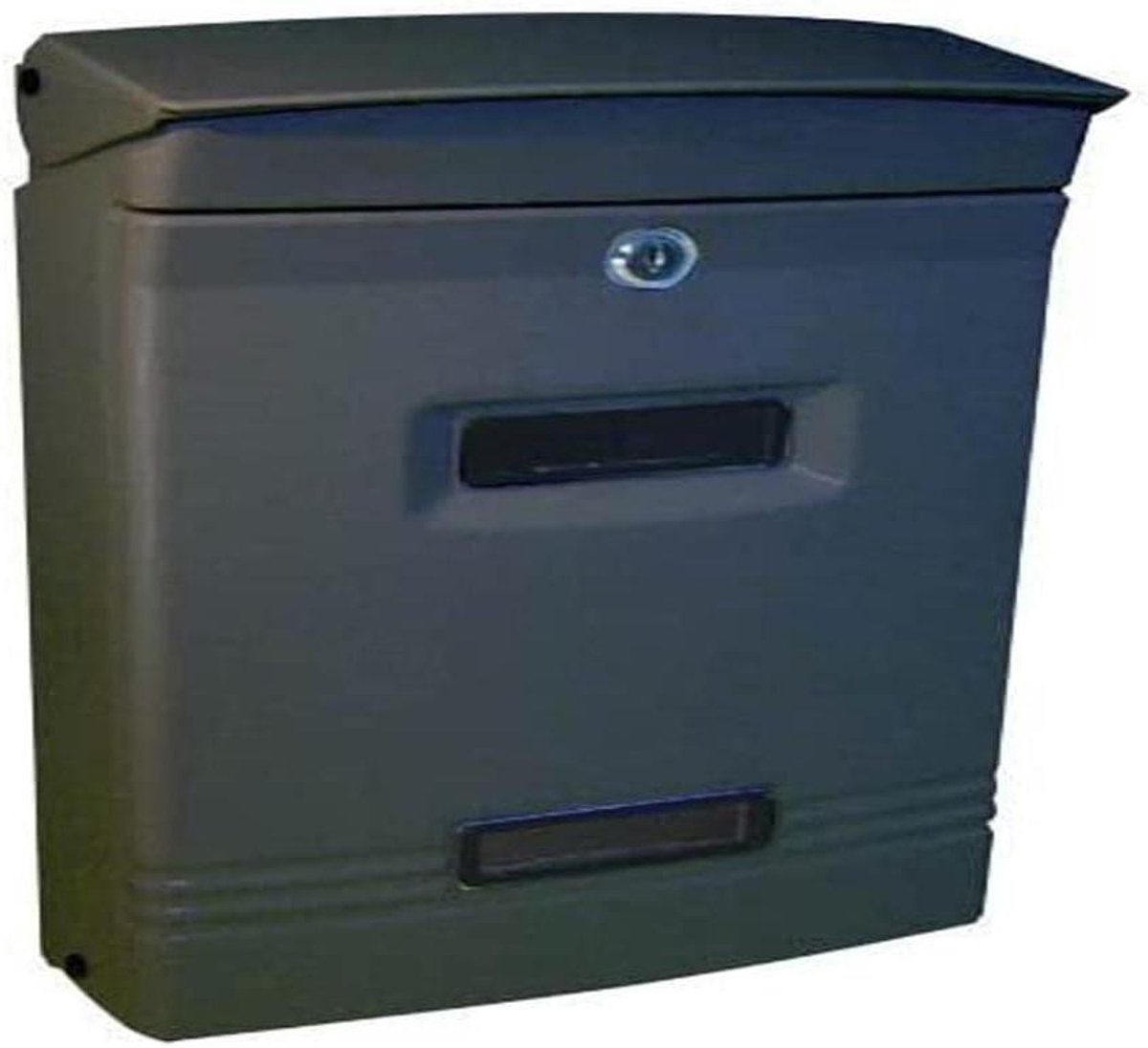 Brievenbus - Wandmodel - Post ontvangen - Geanodiseerd aluminium - 25 x 12 x 37 cm - Antraciet