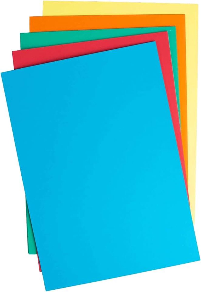 Gekleurde kaart - diverse (Pack van 50 vellen) HCP171