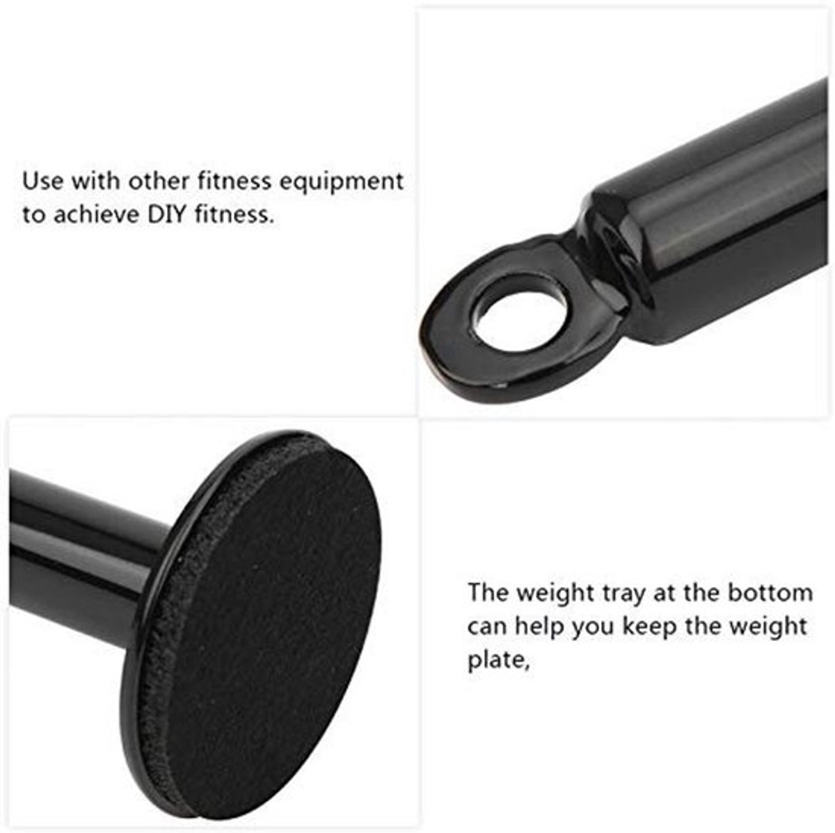 - Barbell Ondersteuning - Fitnessapparatuur Accessoire - Vrijgewicht Bar Loading Pin Loader - 20 x 320 mm - Halter Ondersteuning - Ideaal v...
