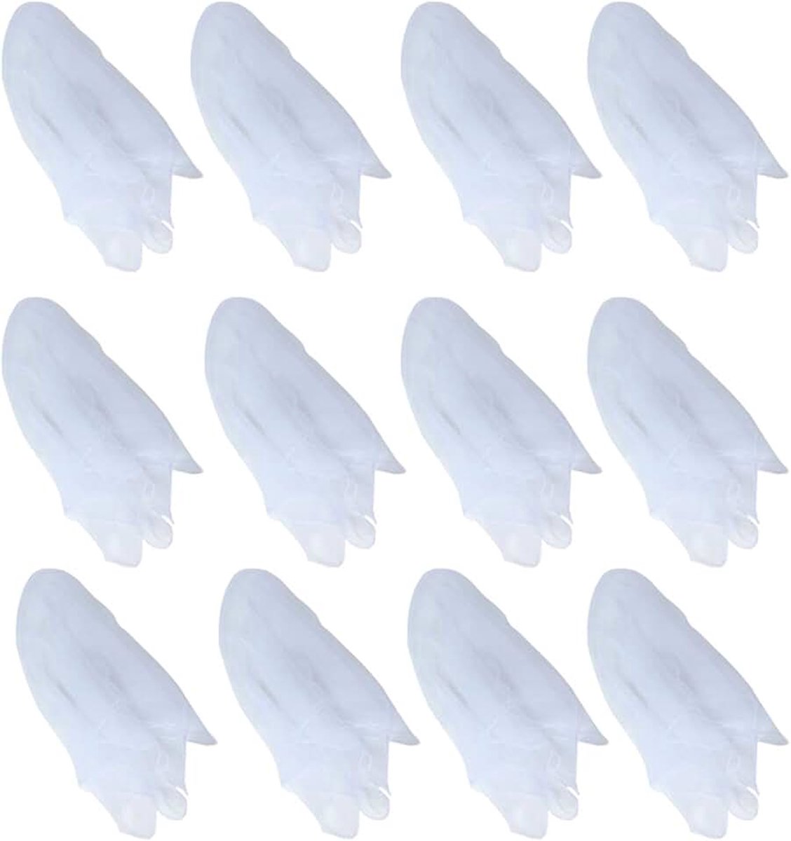 Sjaals Pack Van 12 - Gemengde Kleuren En Eenkleurige (Ongeveer 60 cm x 60 cm),Wit