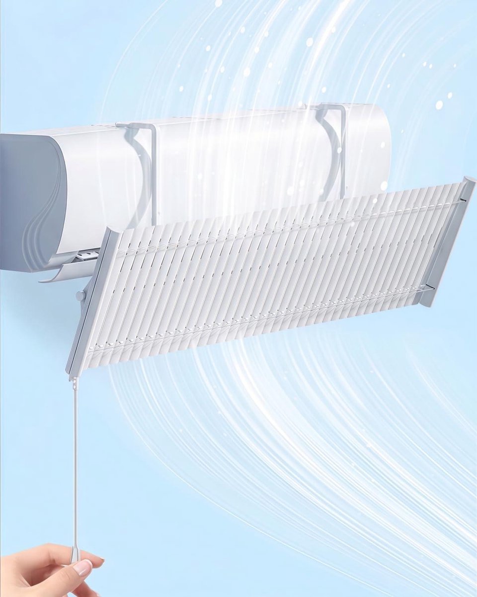 Airco Windgeleider - Verstelbare Deflector - Comfort Binnen - Universele Compatibiliteit - 34 x 6 x 12 cm - Metaal