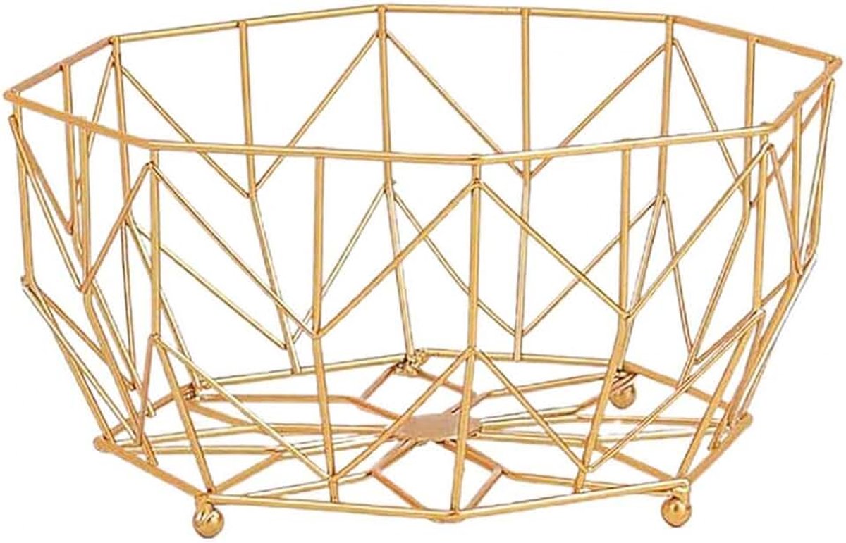 Fruitschaal Nordic Style Iron Fruit Mand Luxe Multifunctional Nordic Style Huishoudelijke Snack Metal Fruit Stand for Keuken Opslag Fruit Bowl (Color : F)