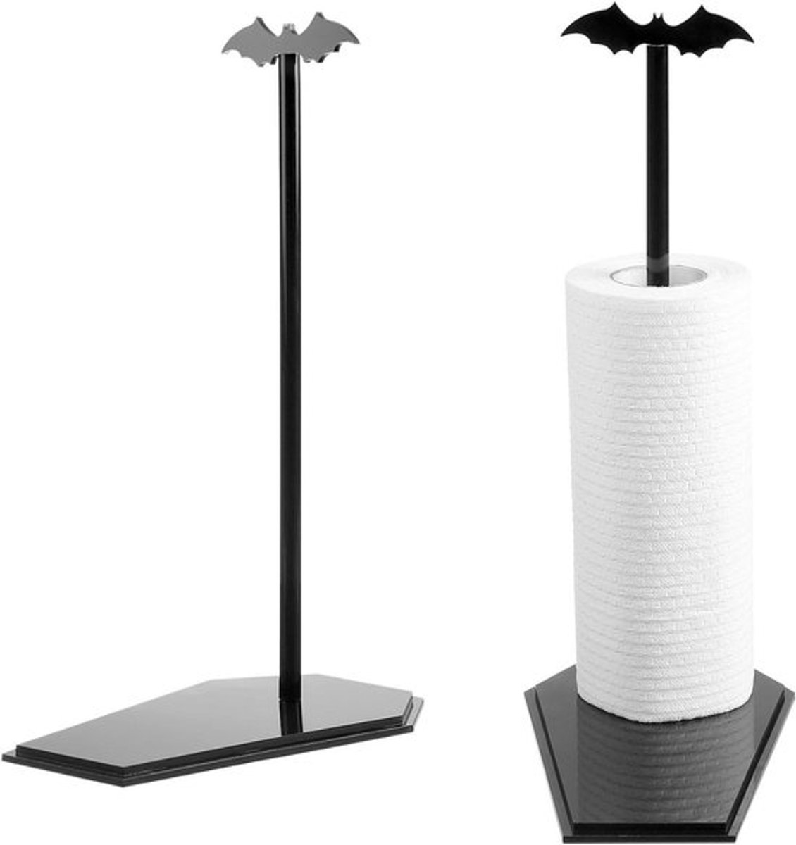 Papieren handdoekhouder voor Halloween decoratie, staande organizer voor keuken en badkamer