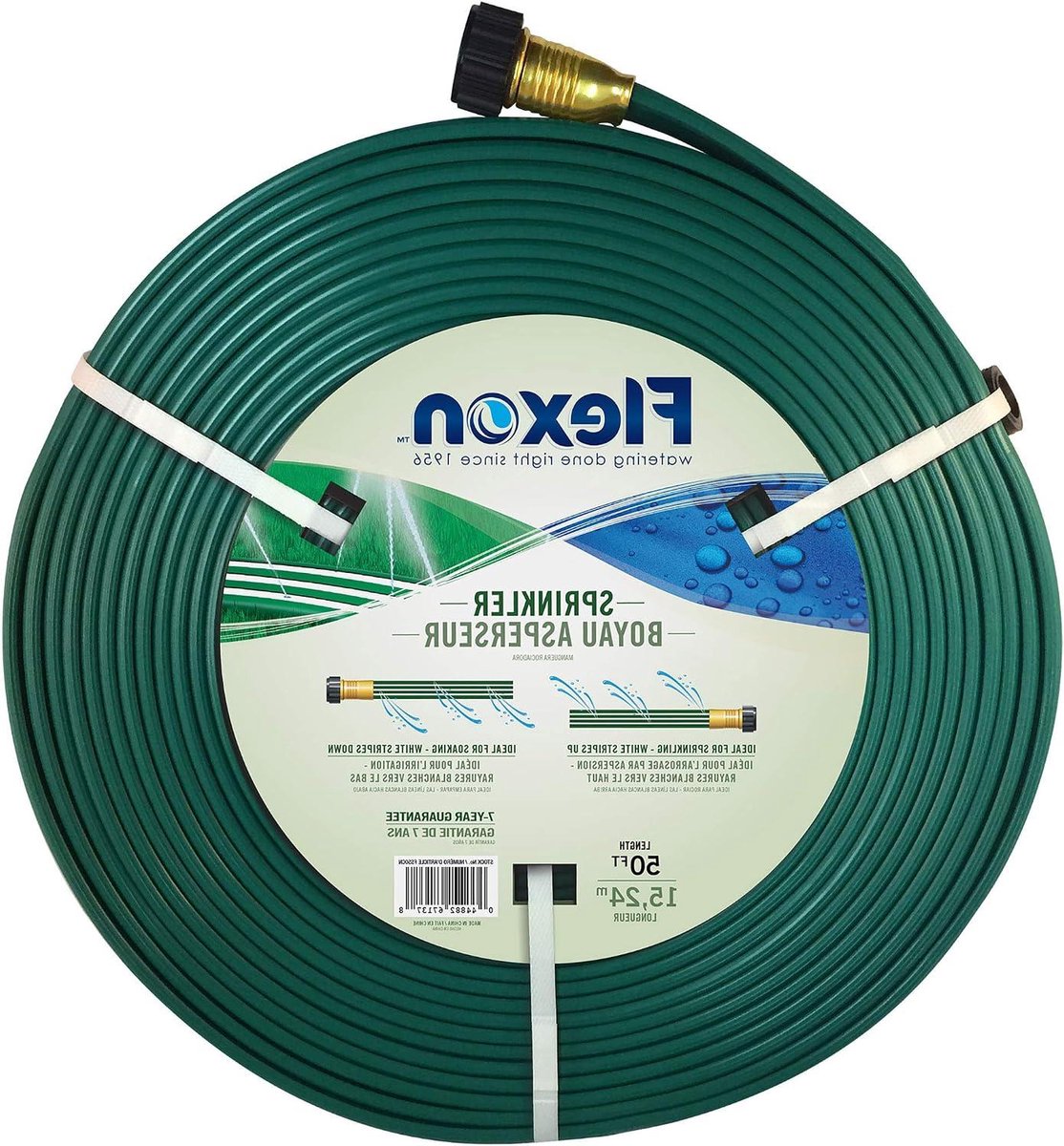 Tuinslang Sprinkler - Besproeiingsslang - Gazon Besproeien - Drie Buis Ontwerp - 15 Meter - Groen