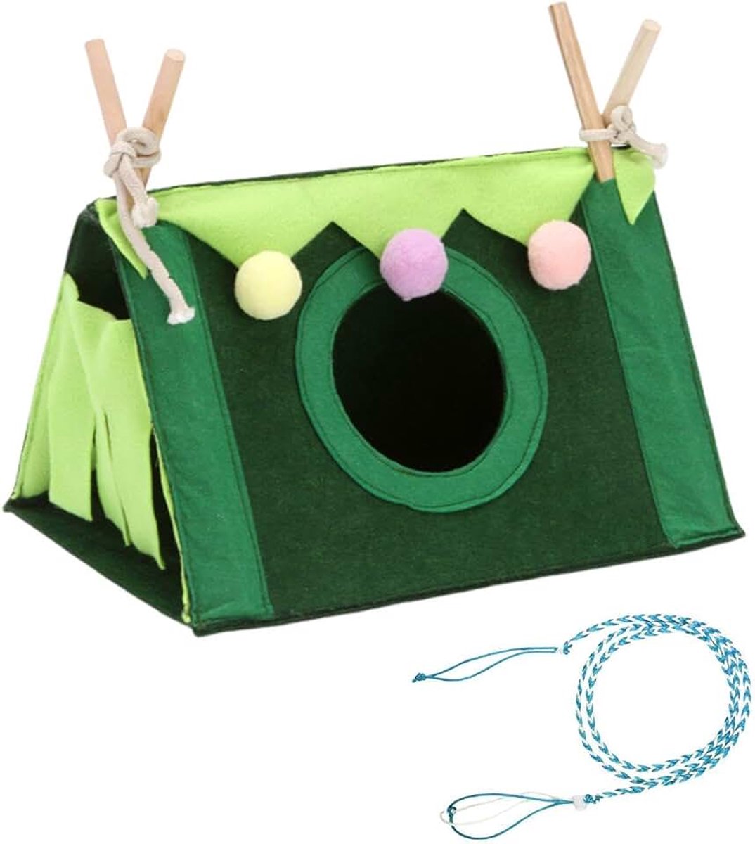 1 Hamstertent, 1 Hamstertouw, Cavia-accessoires, Accessoires voor Cavia's