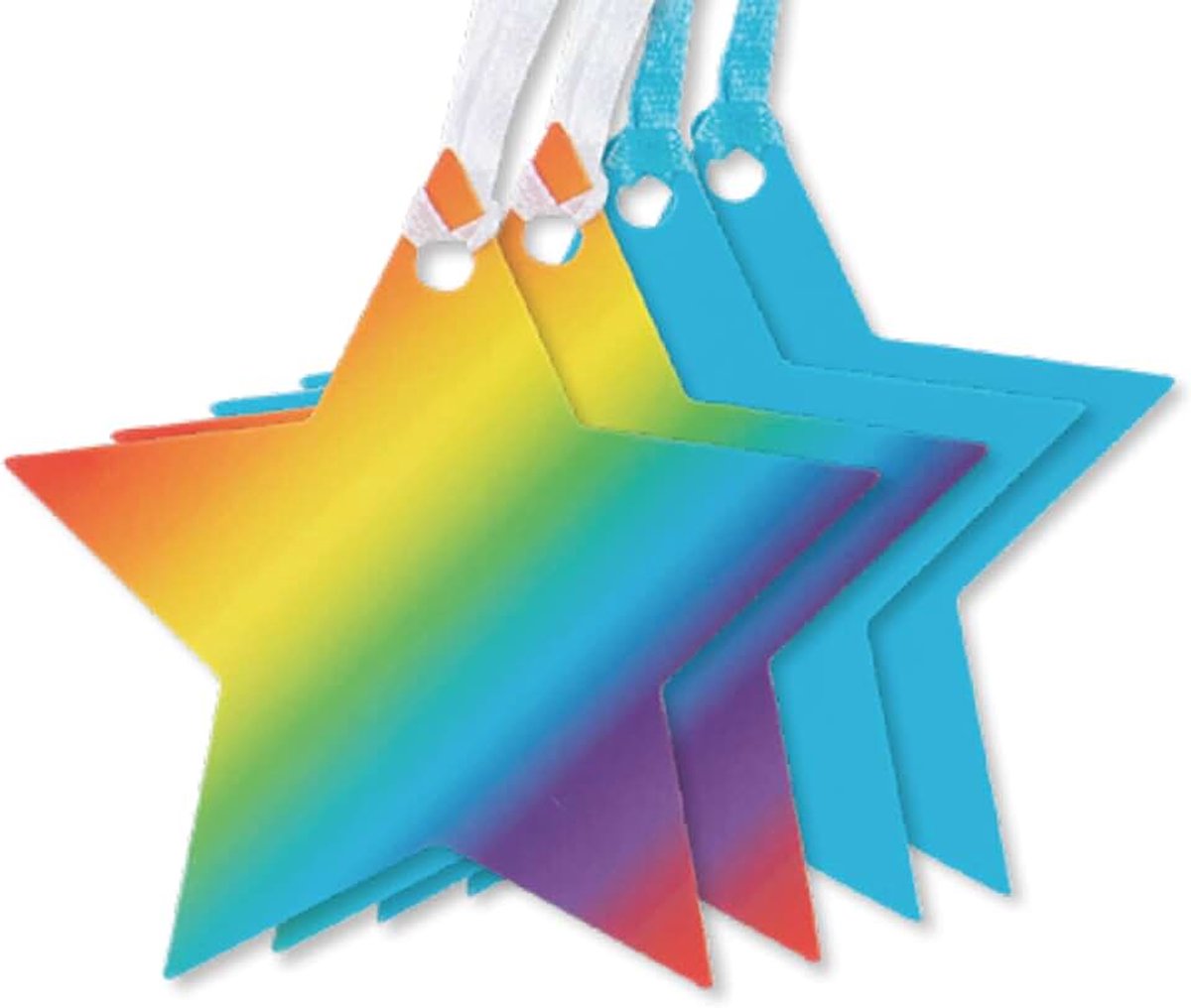 Luxe Tags Multipack (4) Bright Stars, Perfect voor gebruik in Gift Wrapping, Kunst & Ambachten