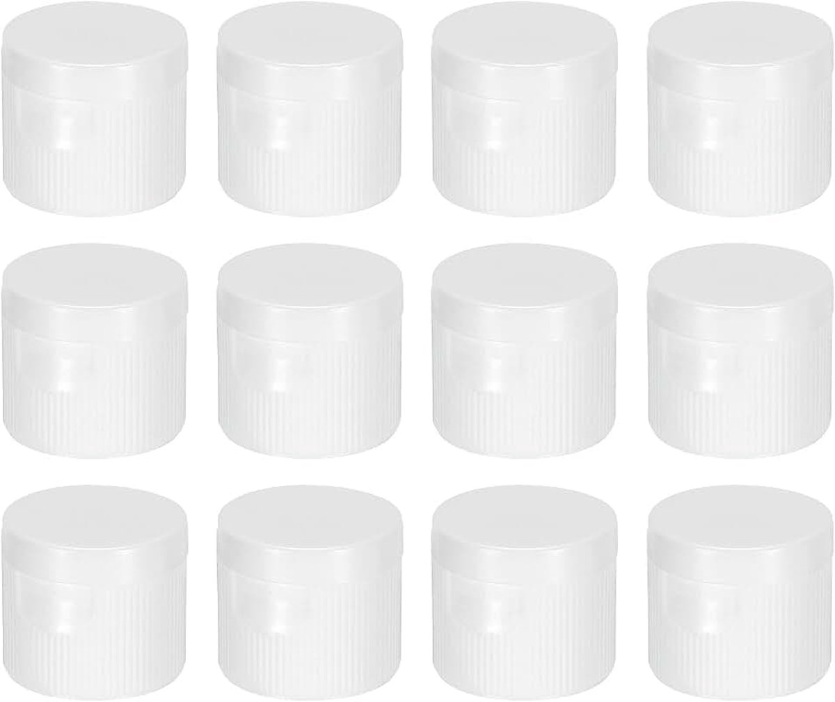 18/410 Fles Leegen Cap, 12 stks Plastic Vervanging Flip It Top Doseerdoppen voor Squeeze Shampoo en Lotion Flessen