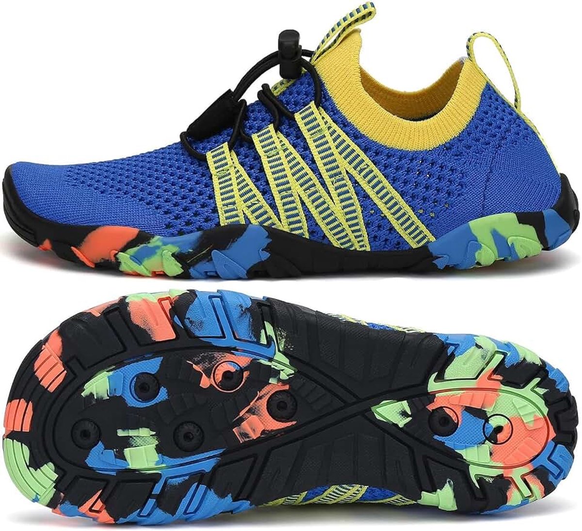 Waterschoenen voor kinderen, waterschoenen, jongens en meisjes, strandschoenen, ademend, zwembadschoenen, zee, voor surfen, duiken, zwemmen, maat 24-36 EU