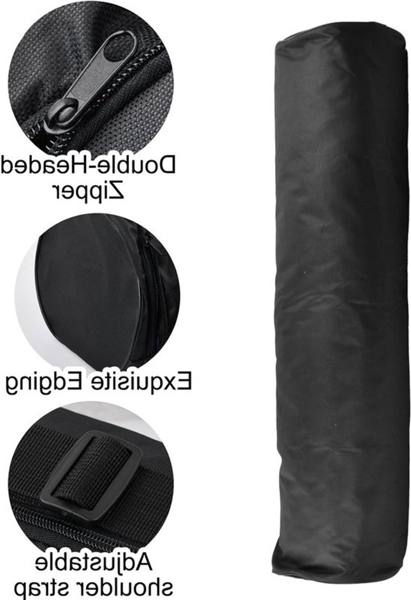 Grote waterdichte yogamat tas met volledige rits, verstelbare schouderriem voor dames en heren, ideaal voor yoga en fitnessactiviteiten