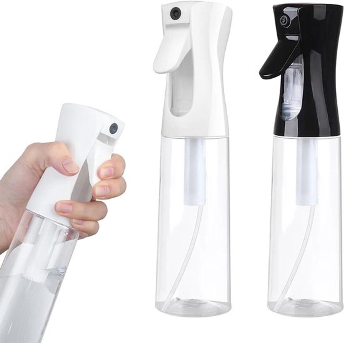 2 stuks 300 ml verstuiver met fijne nevel voor haar en gezicht verzorging, spuitfles voor kappers en planten