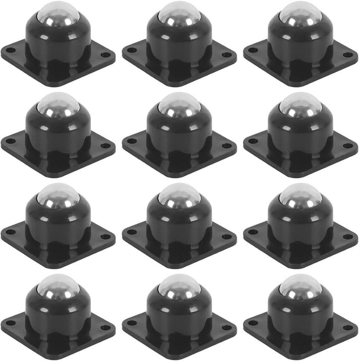 12 stuks kogelwielen voor meubels, kleine zelfklevende wieltjes voor keukenapparatuur, dozen, kasten