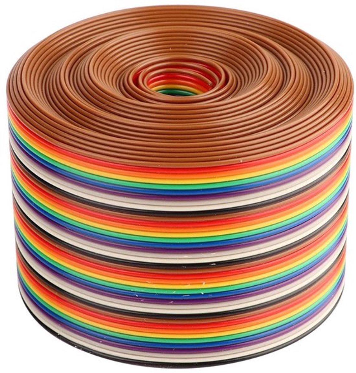 Lint Kabel - Kleurrijke 1.27mm Pitch Kabel - Platte Regenboog Kabel - 3 meter - 40P Draad - Geschikt voor Elektronica - 5.08 cm Bree