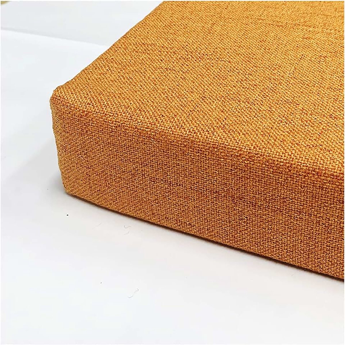Wangk Outdoor/Indoor Universal Loveseat Settee/Bench Kussen Effen Kleur Moderne Rechthoek Dikke Non-slip Zachte Bench Kussen Geschikt Tuin Patio Oranje-Oranje 150 * 40 * 18cm (59 * 16 * 7in)