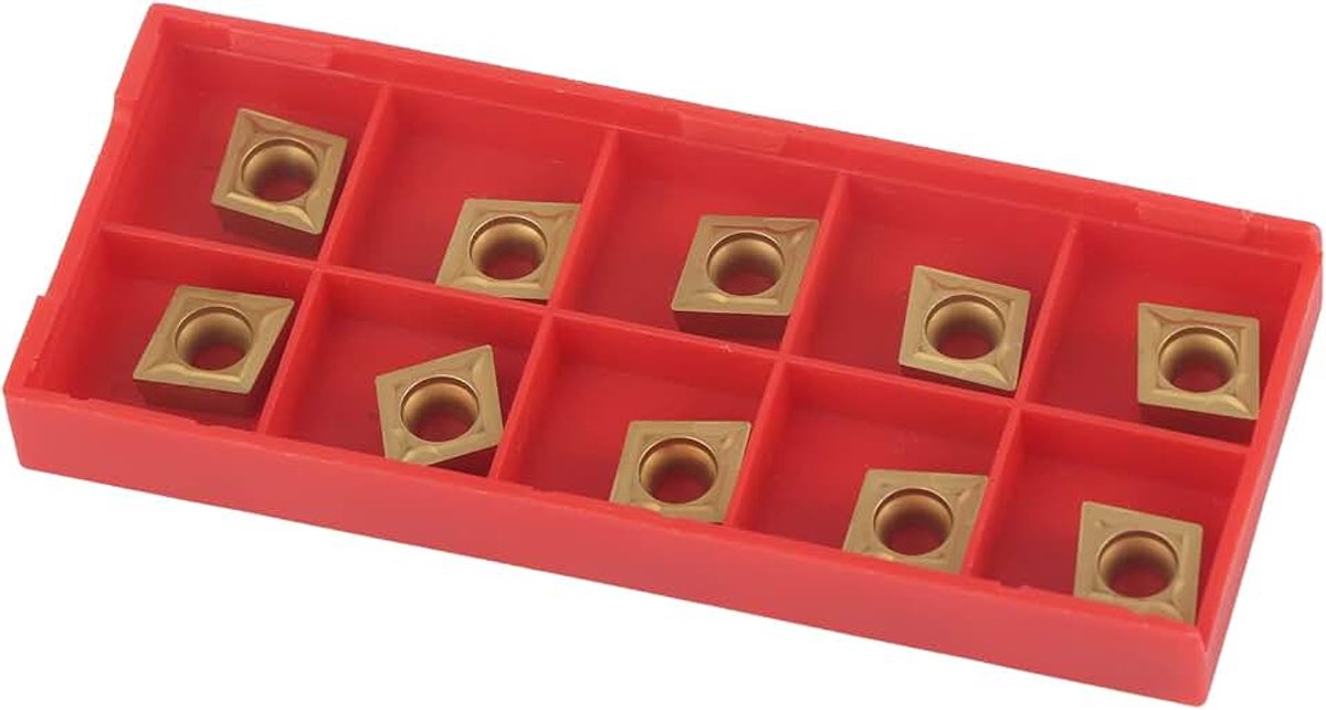Carbide insert cutter, 10 stks indexeerbare draaibank frezen wisselplaten draaien met doos CCMT09t304 CCMT32.5