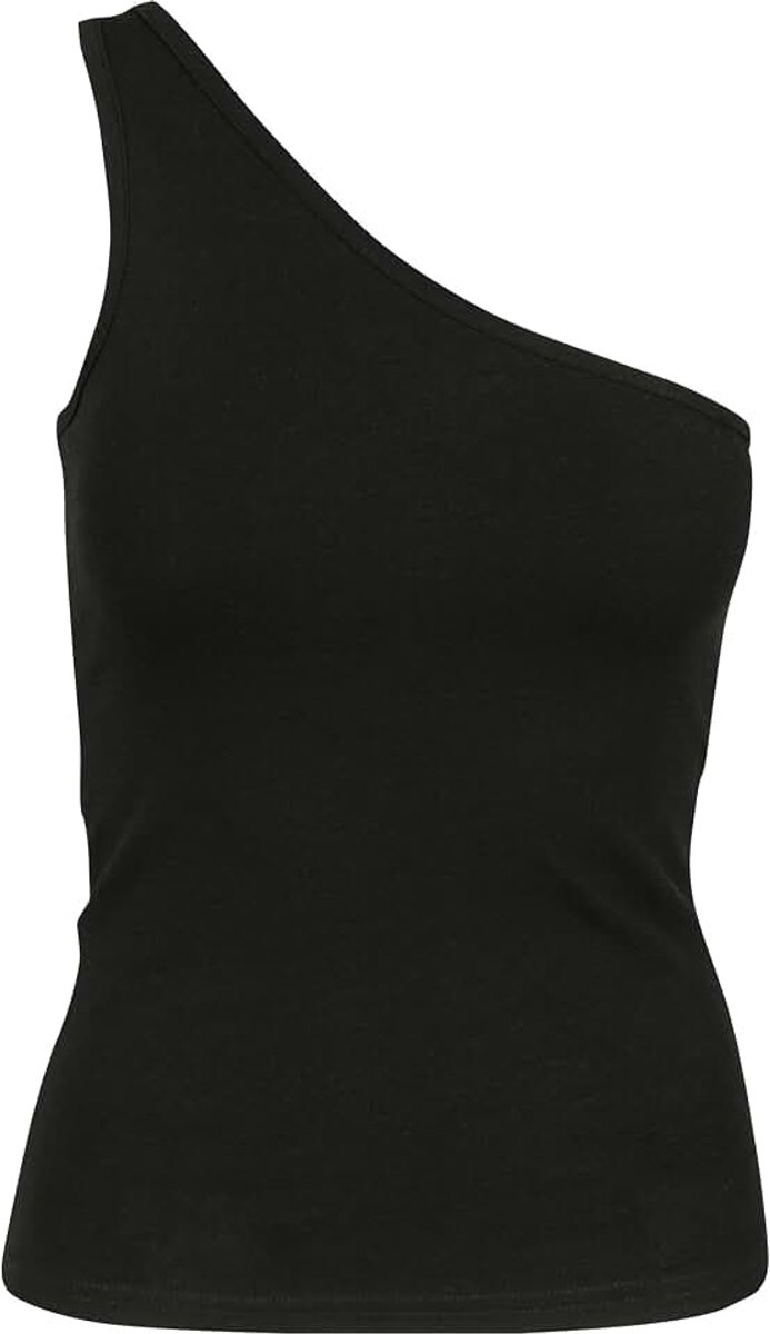 Classics Ladies Asymmetric Top Top zwart Basics, Street wear