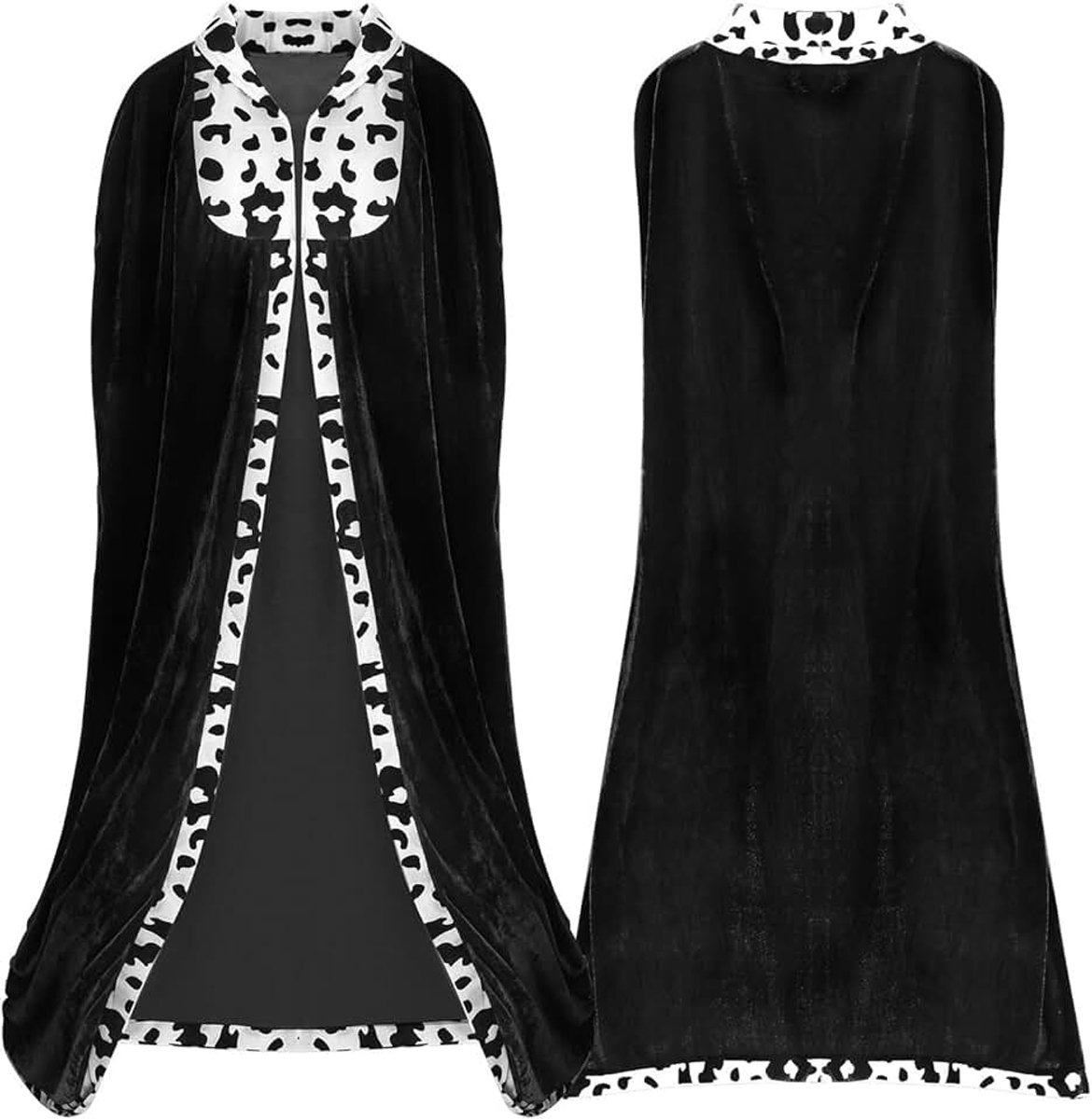Koningsmantel Prinsmantel Koningscap Voor Volwassenen Halloween Carnaval Kerst Middeleeuwse Kostuums Zwart