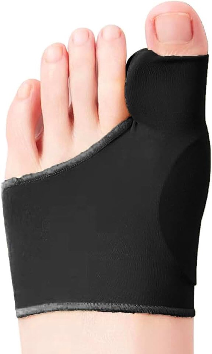 Balcorrectie, balsokken met gelpad-bescherming, balteenspreider, balverband voor mannen en vrouwen, teenbescherming (40-46, zwart L)
