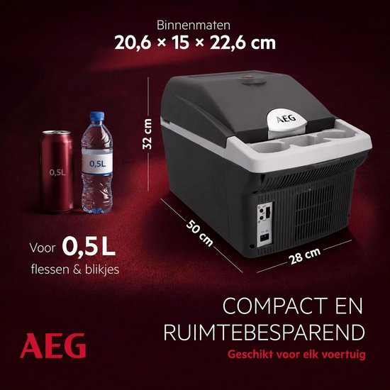 AEG Bordbar BK16 Koelbox en verwarmingsbox Thermo-elektrisch 12 V/DC Grijs 16 l van AEG — afbeelding 2