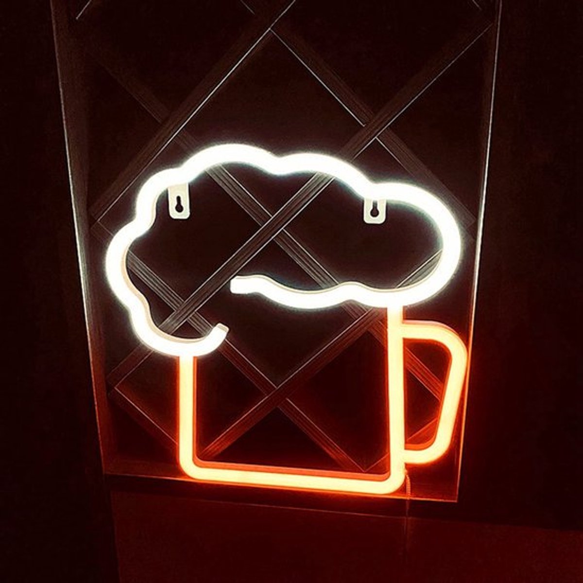 Bierbord Neon LED - Waterdicht - USB/Batterij Aangedreven - ABS Materiaal - Wanddecoratie - Feestjes/Evenementen - Neonlicht