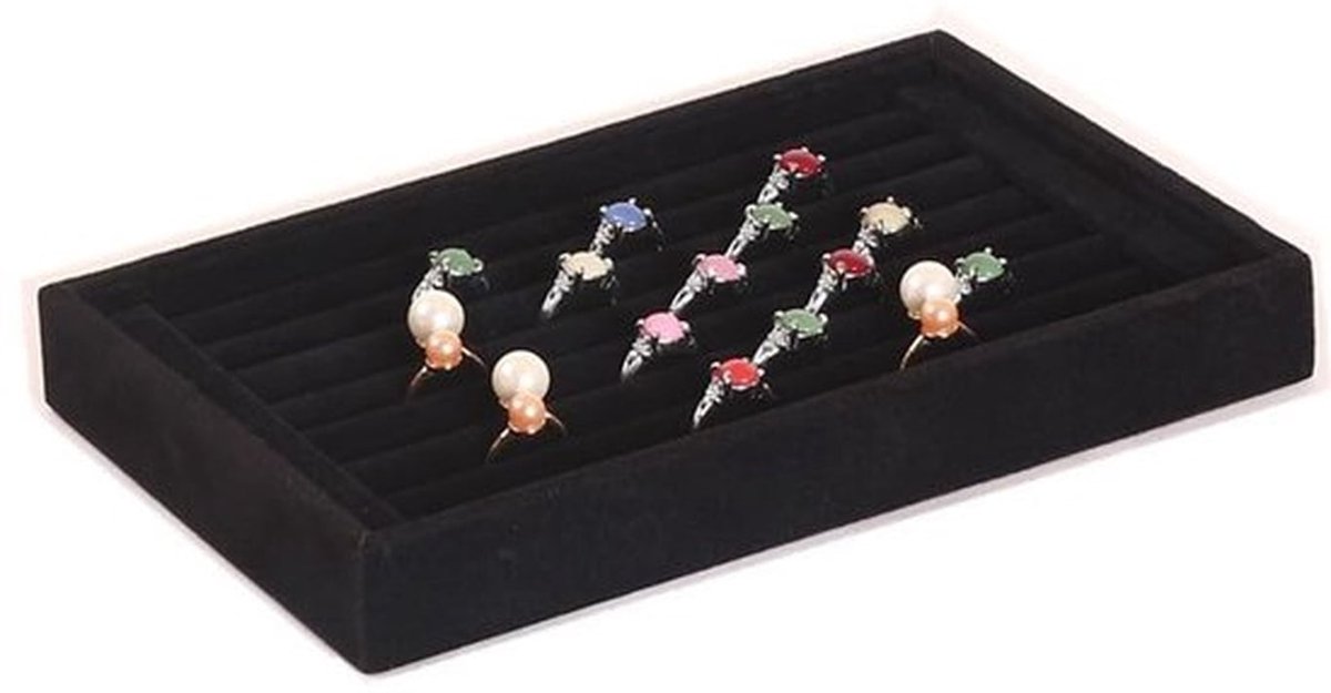 Ringtray 7 Slots - Juwelen Doosje - Oorbellen/Studs - Organizer - Multifunctioneel - Ruimtebesparend - 23cm x 15cm - Juwelendoos