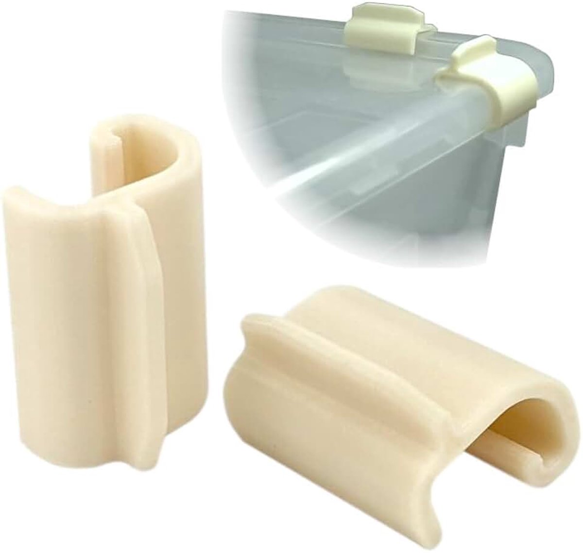 Afsluitclips voor IKEA Samla Box Boxen Afsluitklips afgerond compatibel met Ikea-Samla Clips … (4Stk, 5L/11L/22L)